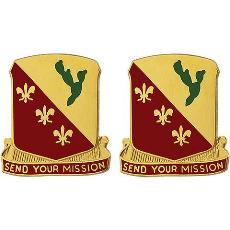 129th Field Artillery Regiment Unit Crest (Send Your Mission)